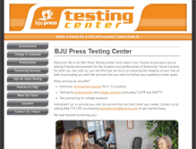 Tablet Screenshot of bjupresstestingcenter.com